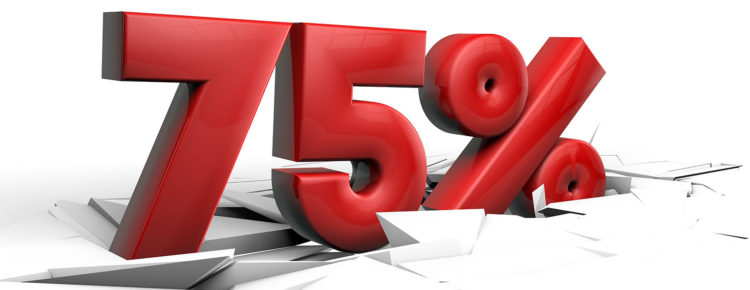 -75%